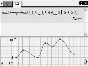 Interpolate Plotter运行于黑白设备的截图。